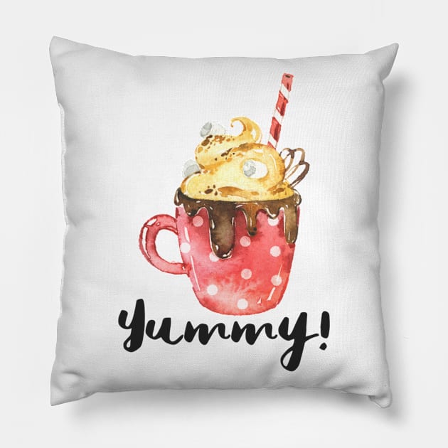 Cappuccino yummy Pillow by Jenmag