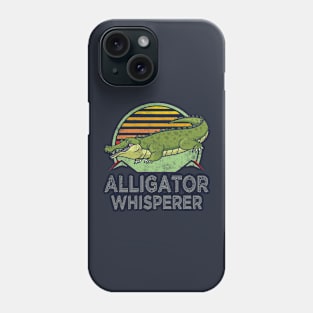 Aligator Whisperer Retro Vintage Distressed Crocodile Lover Design Phone Case