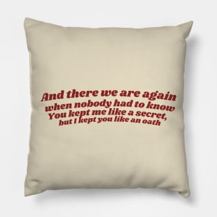 All Too Well Pillow