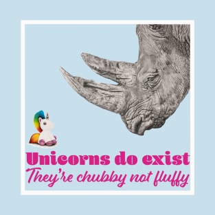 Unicorns do Exist, they're Chubby not Fluffy T-Shirt