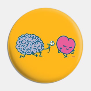 Brain and Heart Pin