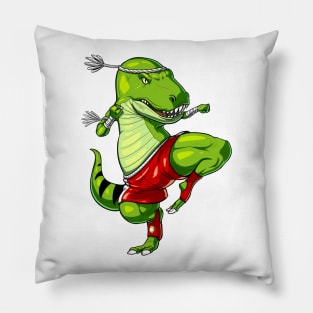 Muay Thai T-Rex Dinosaur Pillow