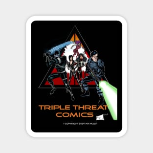 Triple Threat Comics Logo with Codename: Hunter Magnet