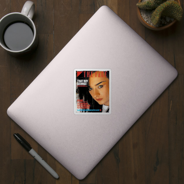 The Face, Boy George Magazine Cover - Boy George - Sticker | TeePublic