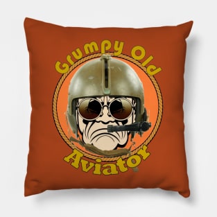 Grumpy Old Aviator Pillow