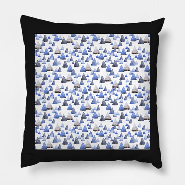 Blue mountains Pillow by Kimmygowland