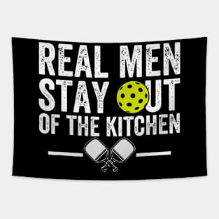 Real Stay Out of the Kitchen Funny Pickleball Vintage Tapestry