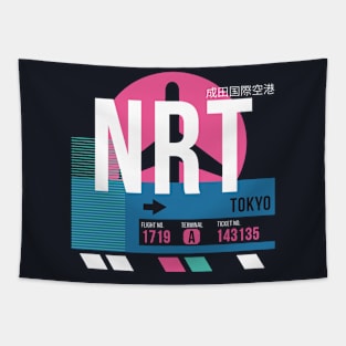 Tokyo (NRT) Airport Code Baggage Tag Tapestry