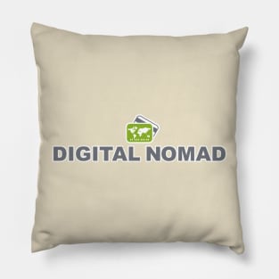 Digital Nomad World Traveler Jetsetter Freelancer Pillow