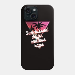 Sun-kissed days, endless rays Phone Case
