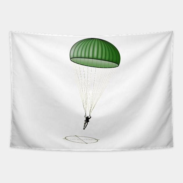 Paratrooper Tapestry by Dual Rogue