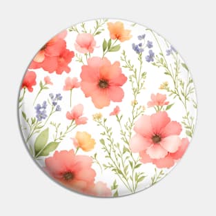 Wild Flower, Flower Pattern Pin