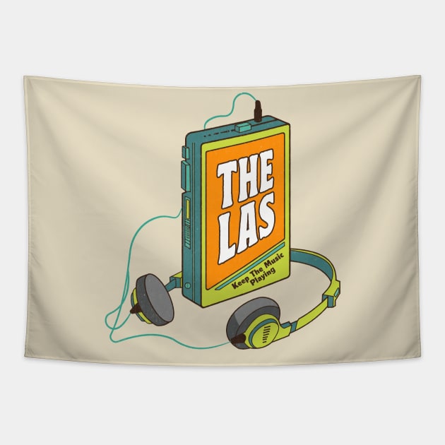 The Las / Retro Walkman Design / Retro Music Art Tapestry by EliseOB