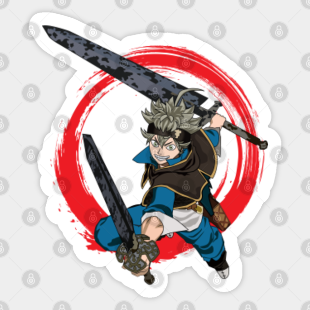 Black Clover Asta Black Clover Sticker Teepublic