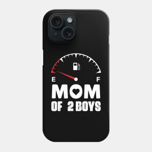 Mom of 2 Boys Mothers Day Birthday Women Phone Case