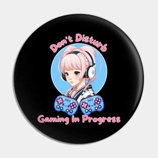 Gaming Girl Gamer Streamer Pin