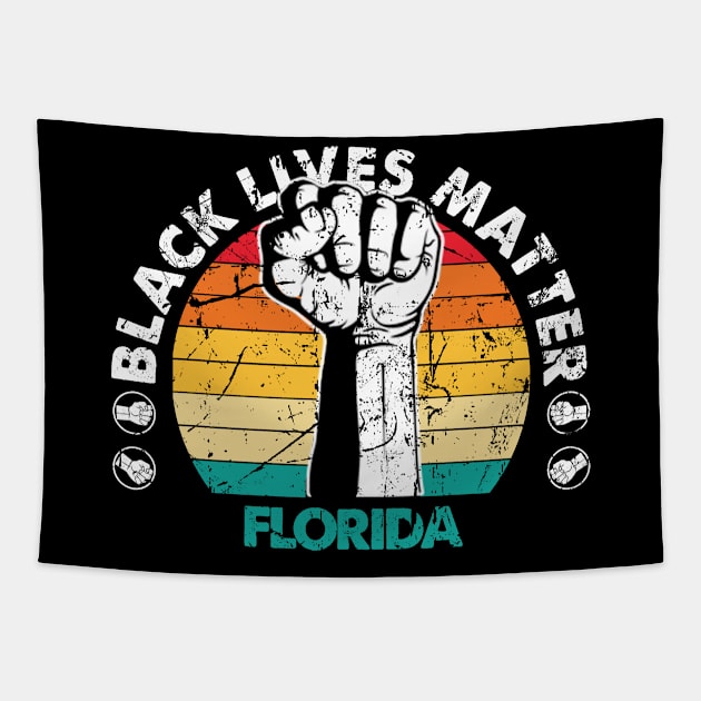 Florida black lives matter political protest Tapestry by Jannysingle