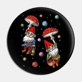 Forest Mushroom Gnomes Pin