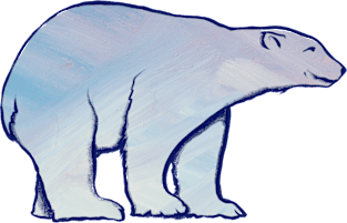 Polar Bear Art Magnet