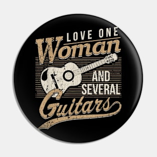 Funny Guitar Lovers Guitarist Musician Band Playing Gifts Pin