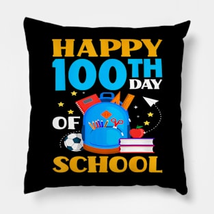 Happy 100Th Day Of School Student Teacher 100 Days School Pillow