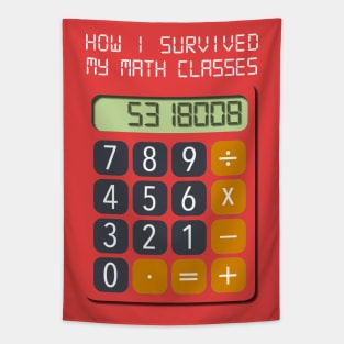 How I survived Math Class / Boobies Calculator Tapestry