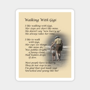 Walking With Gigi Magnet