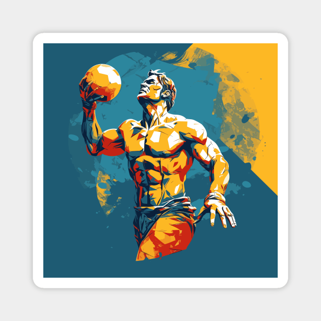 pool gladiators, waterpolo wallart v4 Magnet by H2Ovib3s