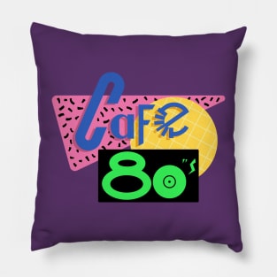 Back to the Future Cafe 80s Shirt - Most Accurate Clean Vector Art!! Pillow