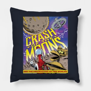 MST3K Mystery Science Promotional Artwork - Crash of the Moons Pillow