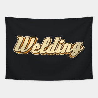 Welding typography Tapestry