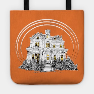 Super creepy Creel house Tote