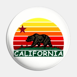 California Sunset Pin