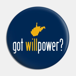 West Virginia Got Willpower Pin