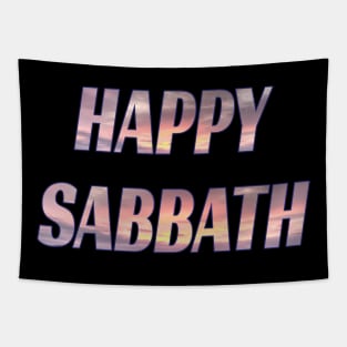 Happy Sabbath - Sunset Filled Tapestry