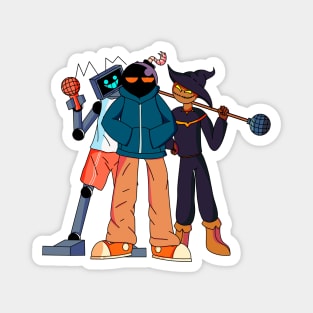 Hex Whitty and Zardy FNF characters Magnet