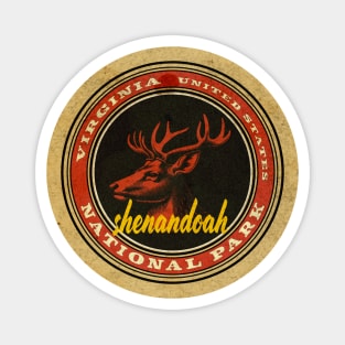 shenandoah national park Vintage Logo Magnet