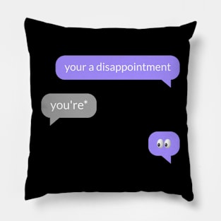 Funny Text Message Meme Pillow