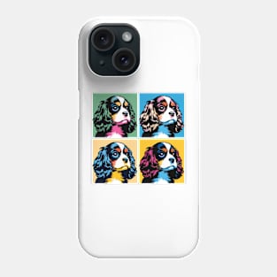 Pop Retro Cavalier King Charles Spaniel Art - Cute Puppy Phone Case