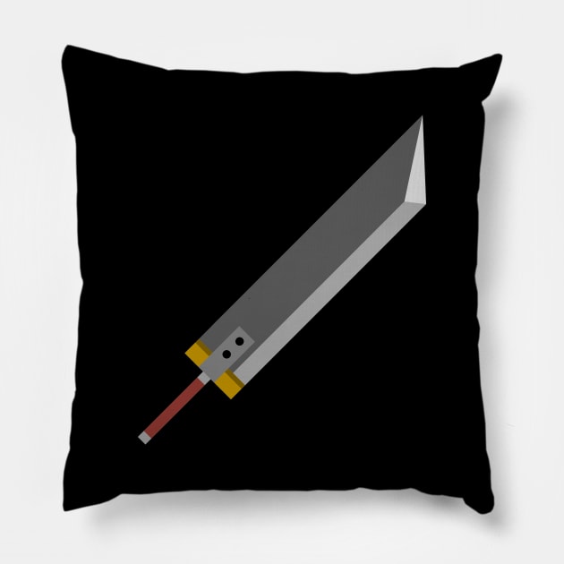 Buster Sword Pillow by inotyler