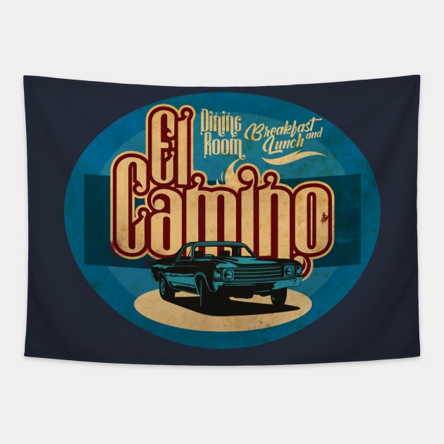 El Camino Vintage Tapestry by CTShirts