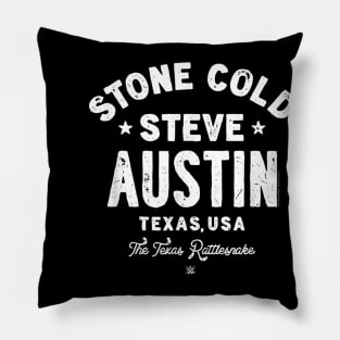 Stone Cold Steve Austin Vintage Fight Type Pillow