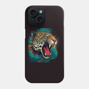 Roaring Jaguar Art Phone Case