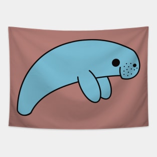 Cute Kawaii Manatee Tapestry