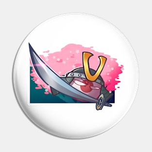 Japanball Samurai! - Countryballs Pin