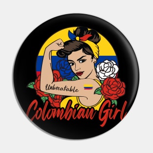 Colombian Girl Pin