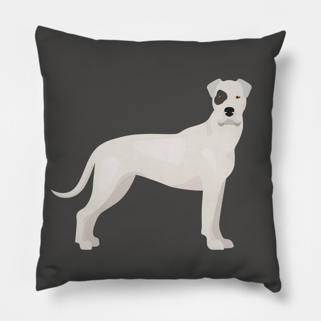 Brazilian Dogo Standing Pillow by JunkyDotCom