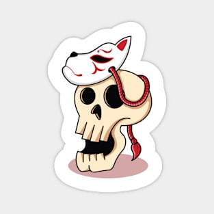 Kitsune Skull Magnet