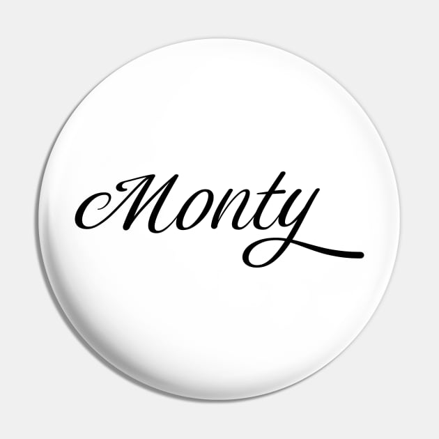 Name Monty Pin by gulden