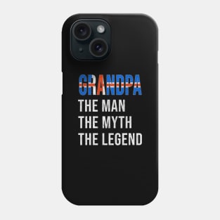 Grand Father Icelandic Grandpa The Man The Myth The Legend - Gift for Icelandic Dad With Roots From  Iceland Phone Case